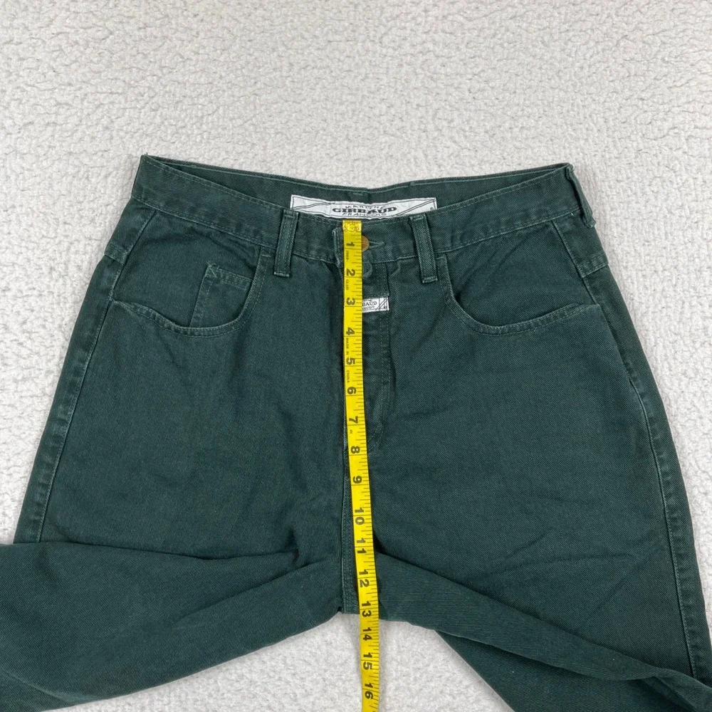 Marithe Francois Girbaud Denim Shorts Womens 7/8 Green Vintage High Rise Skater
